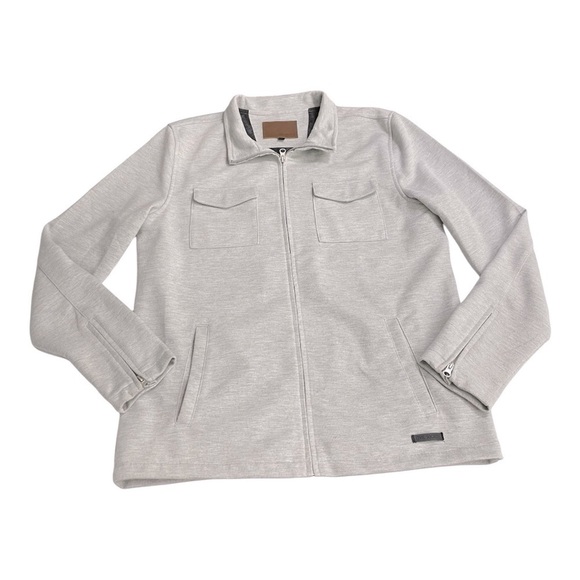 Civil Society Grey Cotton Knit Track Full Zip Jack size L - Picture 7 of 10